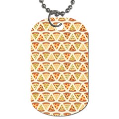 Food Pizza Bread Pasta Triangle Dog Tag (two Sides) by Mariart