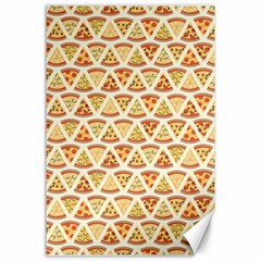 Food Pizza Bread Pasta Triangle Canvas 24  X 36  by Mariart