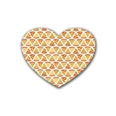 Food Pizza Bread Pasta Triangle Heart Coaster (4 Pack) 