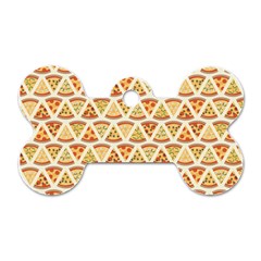 Food Pizza Bread Pasta Triangle Dog Tag Bone (one Side) by Mariart