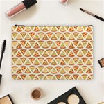 Food Pizza Bread Pasta Triangle Cosmetic Bag (Large)  Front