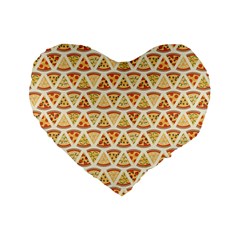 Food Pizza Bread Pasta Triangle Standard 16  Premium Heart Shape Cushions