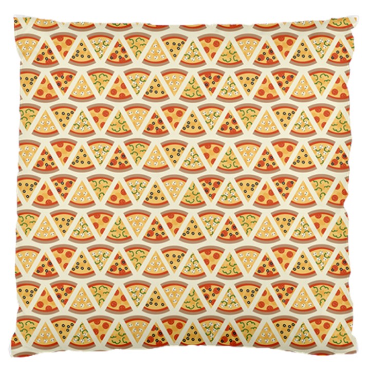 Food Pizza Bread Pasta Triangle Standard Flano Cushion Case (One Side)