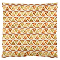 Food Pizza Bread Pasta Triangle Large Flano Cushion Case (one Side) by Mariart