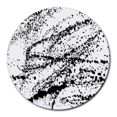 Ink Splatter Texture Round Mousepads by Mariart