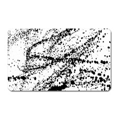 Ink Splatter Texture Magnet (rectangular) by Mariart