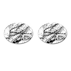 Ink Splatter Texture Cufflinks (oval)