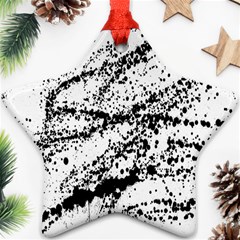 Ink Splatter Texture Star Ornament (two Sides) by Mariart