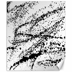 Ink Splatter Texture Canvas 8  X 10 