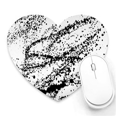 Ink Splatter Texture Heart Mousepads by Mariart