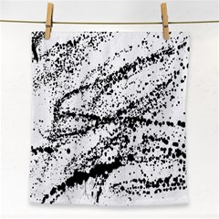 Ink Splatter Texture Face Towel by Mariart