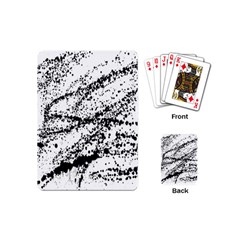 Ink Splatter Texture Playing Cards (mini)  by Mariart