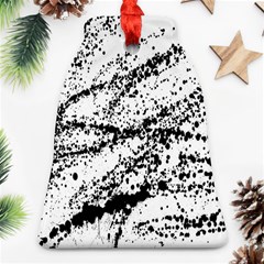 Ink Splatter Texture Bell Ornament (two Sides)