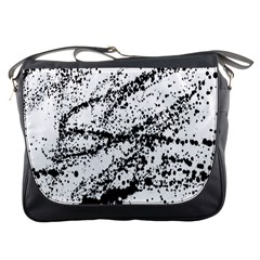 Ink Splatter Texture Messenger Bags by Mariart