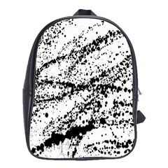 Ink Splatter Texture School Bag (xl)