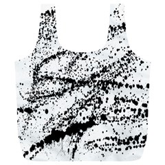 Ink Splatter Texture Full Print Recycle Bags (l)  by Mariart