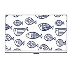 Love Fish Seaworld Swim Blue Sea Water Cartoons Business Card Holders Front