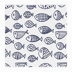 Love Fish Seaworld Swim Blue Sea Water Cartoons Medium Glasses Cloth by Mariart