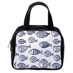 Love Fish Seaworld Swim Blue Sea Water Cartoons Classic Handbags (one Side) by Mariart