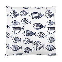 Love Fish Seaworld Swim Blue Sea Water Cartoons Standard Cushion Case (one Side)