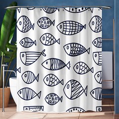 Love Fish Seaworld Swim Blue Sea Water Cartoons Shower Curtain 60  X 72  (medium)  by Mariart