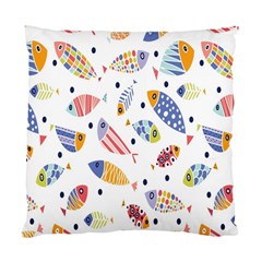 Love Fish Seaworld Swim Blue White Sea Water Cartoons Rainbow Standard Cushion Case (two Sides)