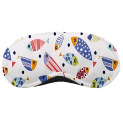 Love Fish Seaworld Swim Blue White Sea Water Cartoons Rainbow Sleeping Masks