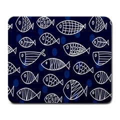 Love Fish Seaworld Swim Blue White Sea Water Cartoons Large Mousepads