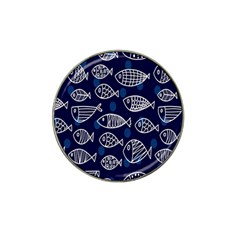 Love Fish Seaworld Swim Blue White Sea Water Cartoons Hat Clip Ball Marker by Mariart