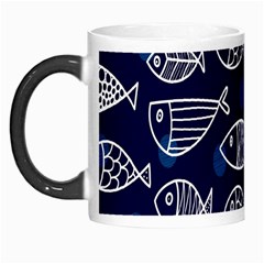 Love Fish Seaworld Swim Blue White Sea Water Cartoons Morph Mugs by Mariart