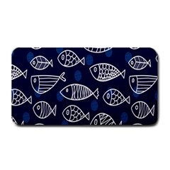 Love Fish Seaworld Swim Blue White Sea Water Cartoons Medium Bar Mats