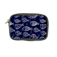 Love Fish Seaworld Swim Blue White Sea Water Cartoons Coin Purse