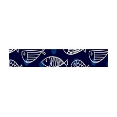 Love Fish Seaworld Swim Blue White Sea Water Cartoons Flano Scarf (mini)