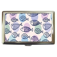 Love Fish Seaworld Swim Blue White Sea Water Cartoons Rainbow Polka Dots Cigarette Money Cases