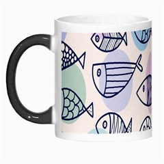 Love Fish Seaworld Swim Blue White Sea Water Cartoons Rainbow Polka Dots Morph Mugs