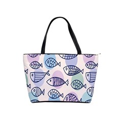 Love Fish Seaworld Swim Blue White Sea Water Cartoons Rainbow Polka Dots Shoulder Handbags by Mariart