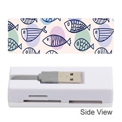 Love Fish Seaworld Swim Blue White Sea Water Cartoons Rainbow Polka Dots Memory Card Reader (stick)  by Mariart