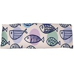 Love Fish Seaworld Swim Blue White Sea Water Cartoons Rainbow Polka Dots Body Pillow Case (Dakimakura) Body Pillow Case