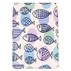 Love Fish Seaworld Swim Blue White Sea Water Cartoons Rainbow Polka Dots Flap Covers (s) 