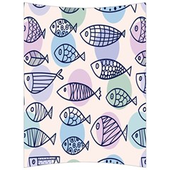 Love Fish Seaworld Swim Blue White Sea Water Cartoons Rainbow Polka Dots Back Support Cushion