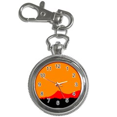 Mountains Natural Orange Red Black Key Chain Watches by Mariart