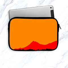 Mountains Natural Orange Red Black Apple Ipad Mini Zipper Cases by Mariart