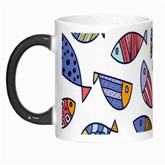 Love Fish Seaworld Swim Rainbow Cartoons Morph Mugs by Mariart