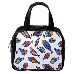 Love Fish Seaworld Swim Rainbow Cartoons Classic Handbags (one Side) by Mariart