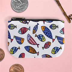 Love Fish Seaworld Swim Rainbow Cartoons Mini Coin Purses by Mariart