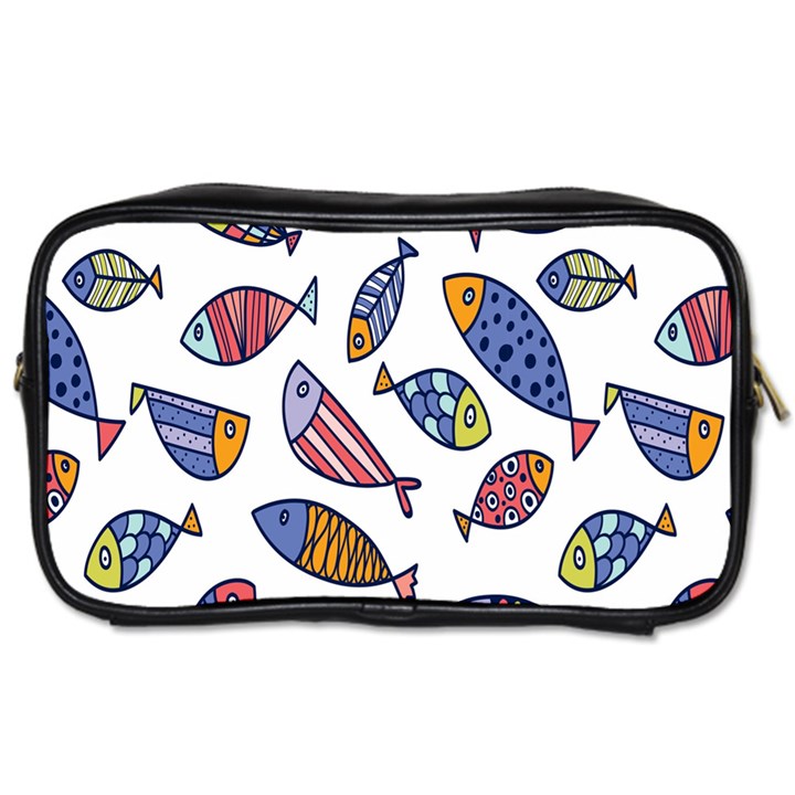 Love Fish Seaworld Swim Rainbow Cartoons Toiletries Bags