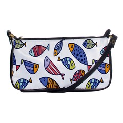 Love Fish Seaworld Swim Rainbow Cartoons Shoulder Clutch Bags