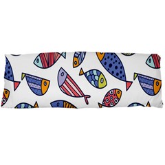 Love Fish Seaworld Swim Rainbow Cartoons Body Pillow Case Dakimakura (two Sides) by Mariart