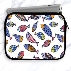 Love Fish Seaworld Swim Rainbow Cartoons Apple Ipad 2/3/4 Zipper Cases by Mariart