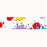 Paint Splash Rainbow Star Large Bar Mats 32 x8.5  Bar Mat